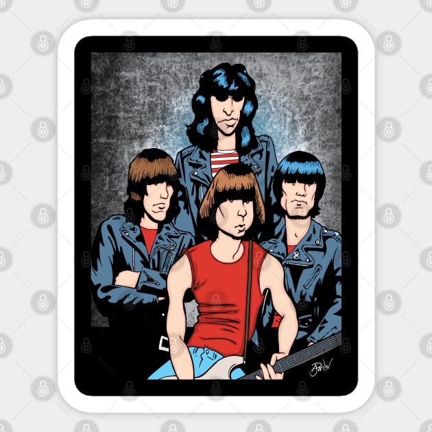 The Ramones Sticker by Parisi Studios